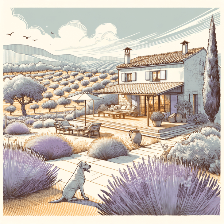 Ferienhaus in der Provence mit Hund